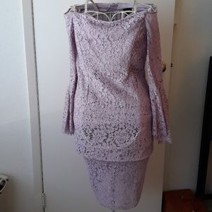 Lavender off the shoulder Macys Dress